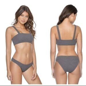 PILYQ SAND REEF LAYLA BRALETTE BIKINI SET